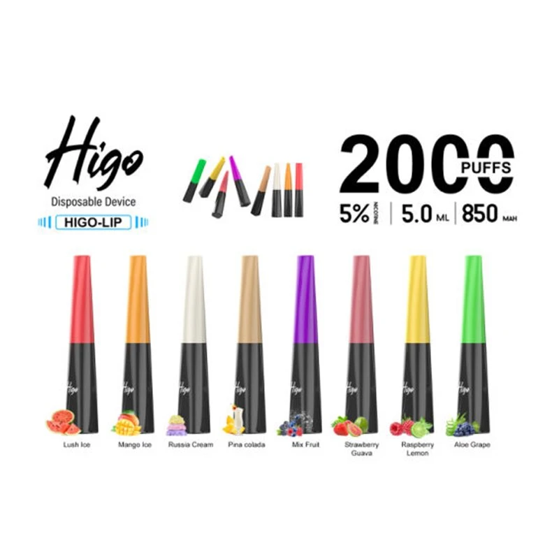 Higo Lip 2000 Sekali Pakai Vape