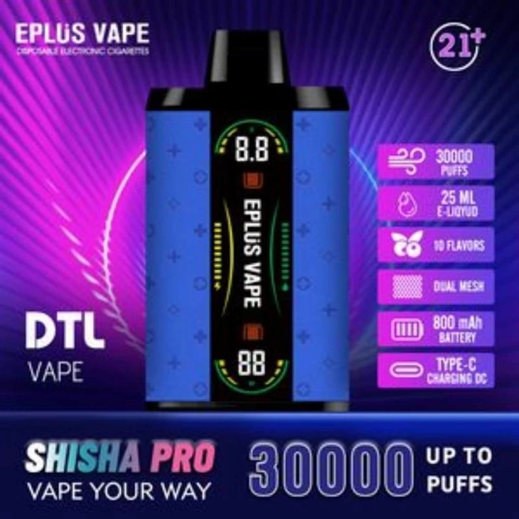 Best-Selling-Shisha-PRO-30000-Wape-Puffs-Pen-Pod-Vaporizer-Disposable-Vape-EPLUS VAPE SHISHA PRO 30000