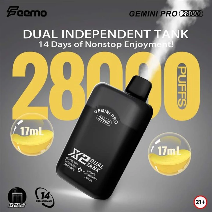 Feemo Gemini Pro 28000 Puffs Dual Flavour