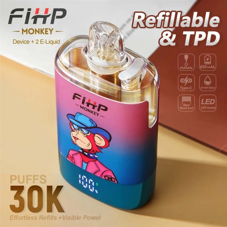 FIHP MONKEY 30K Puff TPD Isi Ulang