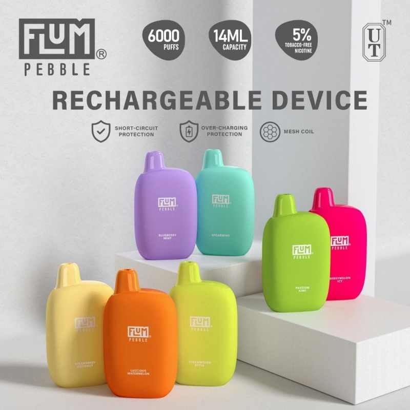 FLUM Pebble 6000 Puff Vape Sekali Pakai