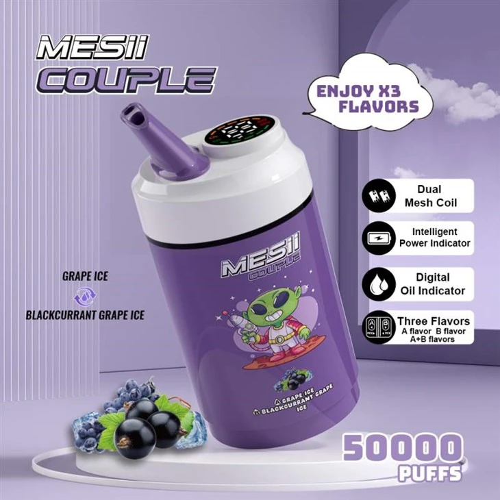 Mesii Pasangan 50000 Puffs Rasa Ganda