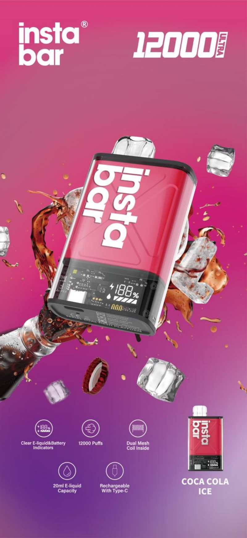 insta bar 12000 142