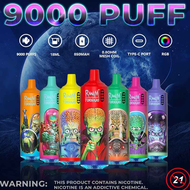 Tornado 9000 Puff Vape Acak