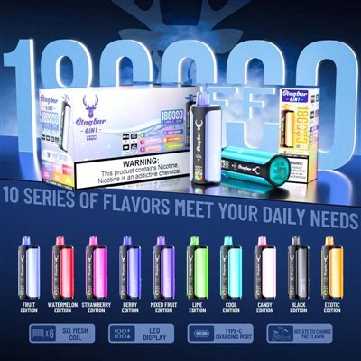 Stag Bar 6 inci1 180000 Puff Vape