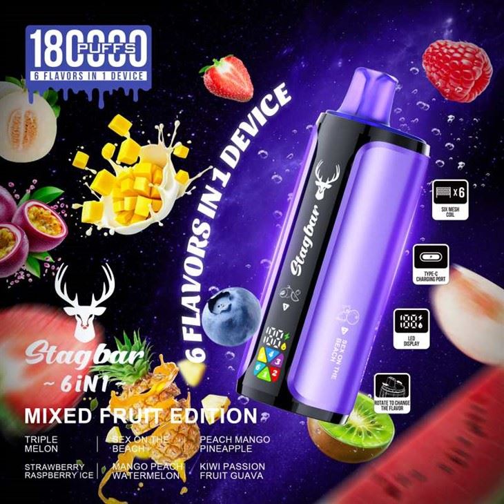 Stag Bar 180K Puff 6in1 Vape