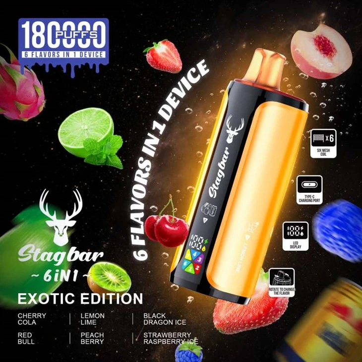StagBar 180000 6dalam 1 Puff