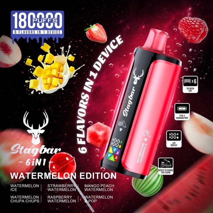 StagBar 180K 6in1 Puff